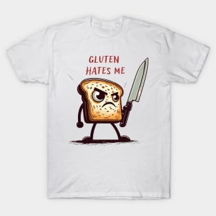 Kawaii Gluten Hates Me T-Shirt